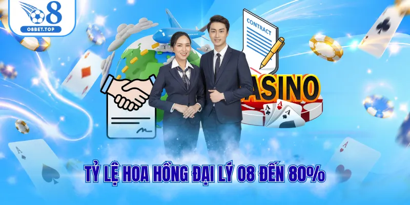 Tỷ lệ hoa hồng đại lý O8 đến 80%